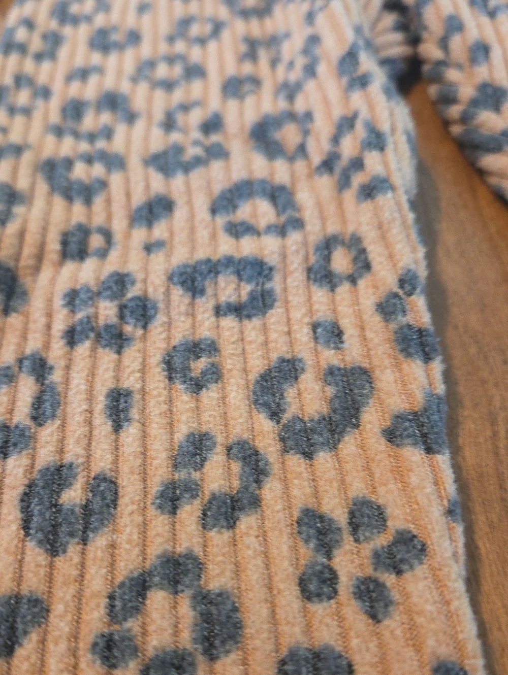 Kids Leopard Print Ribbed Set - Tan/Black - Picture 7 of 7